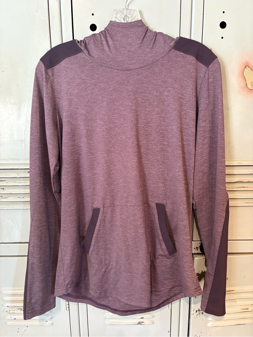 Columbia Women's Purple Long-Sleeve Pullover with High Neck